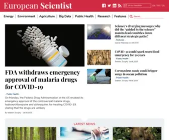 Europeanscientist.com(Join our european scientist weekly newsletter) Screenshot