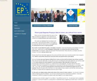 Europeansparty.org(Europeans Party) Screenshot