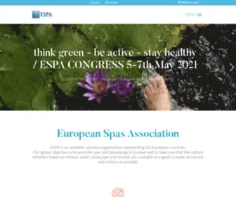 Europeanspas.eu(European Spas Association) Screenshot
