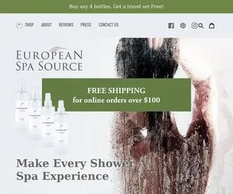 Europeanspasource.com(European Spa Source) Screenshot