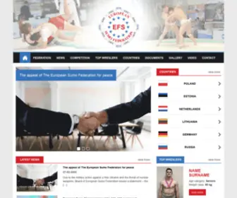 Europeansumofederation.com(EUROPEAN SUMO FEDERATION) Screenshot