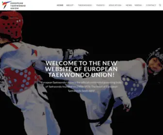 Europeantaekwondounion.org(European Taekwondo Union) Screenshot