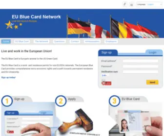 Europeanunionbluecard.com(Europeanunionbluecard) Screenshot