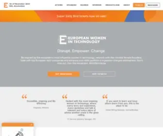 Europeanwomenintech.com(European Women in Tech 2023) Screenshot