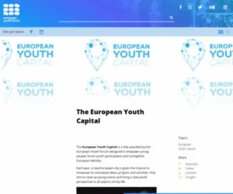 Europeanyouthcapital.org(Joomla) Screenshot