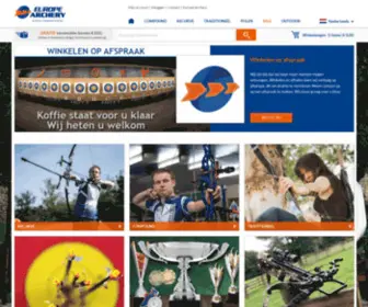 Europearchery.com(Europe Archery) Screenshot