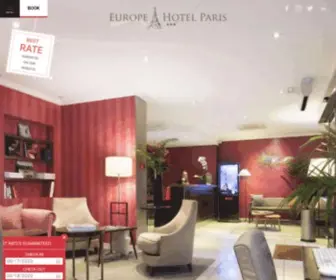 Europehotelparis.com(Europe Hôtel Paris Eiffel) Screenshot