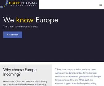 Europeincoming.com(Europe Incoming) Screenshot