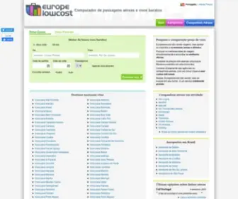 Europelowcost.pt(Passagens Aéreas Promocionais) Screenshot