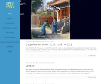 Europemasters.eu(Open European Championships Boardgames) Screenshot