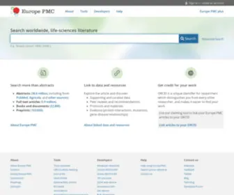 Europepmc.org(Europe PMC) Screenshot