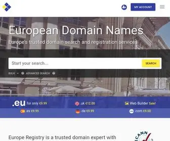 Europeregistry.com(Europe Registry) Screenshot