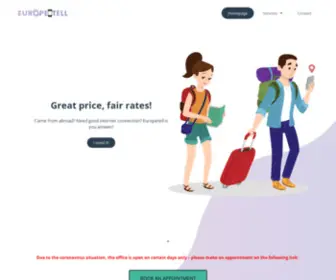 Europetell.hu(Homepage) Screenshot