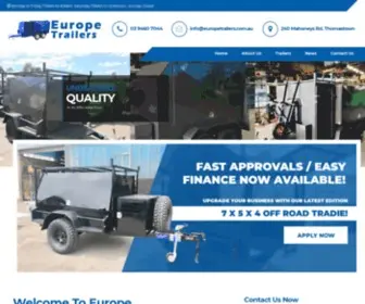 Europetrailers.com.au(For more info.Europe Trailers) Screenshot
