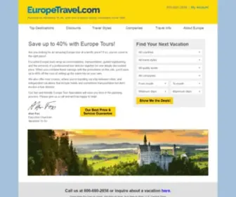 Europetravel.com(Europe Tours) Screenshot