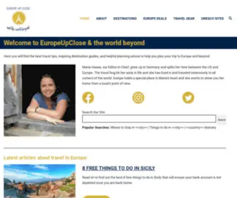 Europeupclose.com(Europe Travel Guide) Screenshot