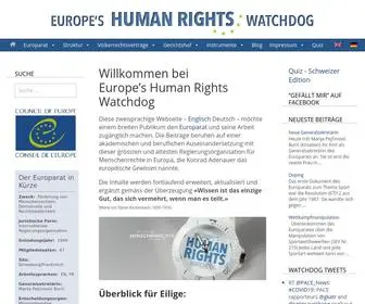 Europewatchdog.info(Europe's Human Rights Watchdog) Screenshot