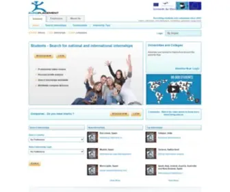 Europlacement.com(Internship Europe) Screenshot
