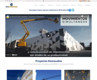 Europlataformas.es(Alquiler de Plataformas Elevadoras) Screenshot