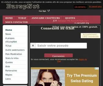 Europnet.org(Chat en ligne gratuit et sans inscription avec des internautes de toute l'europe) Screenshot