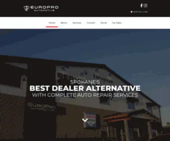 Europroauto.com(Europro Automotive) Screenshot