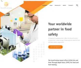 Europroxima.com(R-Biopharm Nederland B.V. offers the EuroProxima product line) Screenshot