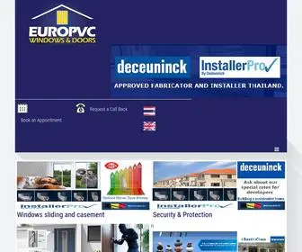 EuropVC.co.th(Europvc Windows &amp; Doors) Screenshot