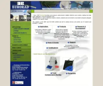 Eurorad.com(Eurorad  Complete solutions for nuclear detection applications) Screenshot