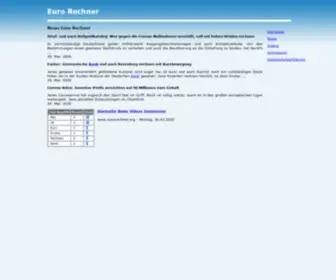 Eurorechner.org(Euro Rechner) Screenshot