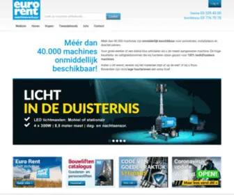 Eurorent.be(Eurorent Machineverhuur) Screenshot