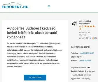 Eurorent.hu(Autóbérlés) Screenshot