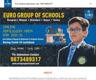 Euroschoolsec109GGN.com(For Online Admission call) Screenshot