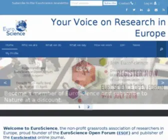 Euroscience.org(Euroscience) Screenshot