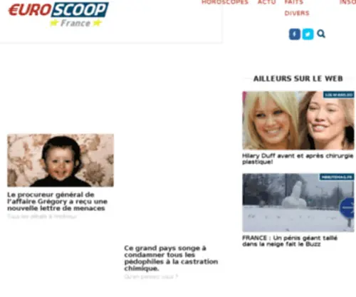 Euroscoop.fr(Prenez de l'avance … pour ne rien rater des actualités People) Screenshot