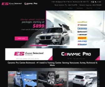 Euroselected.ca(Ceramic Pro Richmond) Screenshot