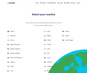 Eurostars-Eureka.eu(Eureka) Screenshot