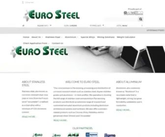 Eurosteel.co.za(Euro Steel) Screenshot