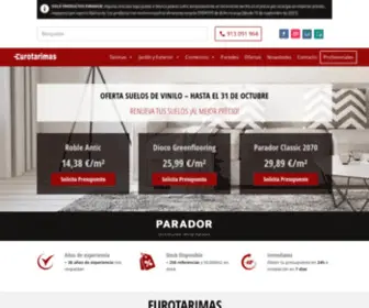 Eurotarimas.es(Venta de Tarimas de madera y Parquet Madrid) Screenshot