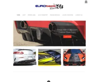 Euroteckracing.com(Worlds Finest Carbon Fiber Parts) Screenshot