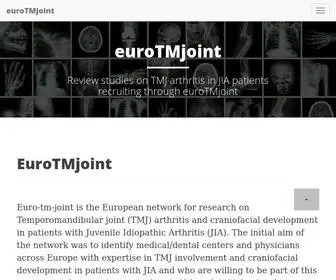 Eurotmj.com(Review studies on TMJ arthritis in JIA patients recruiting through euroTMjoint) Screenshot