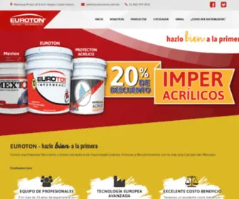 Euroton.com.mx(Euroton de México) Screenshot