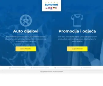 Euroton.hr(Auto dijelovi i promocijska odjeća) Screenshot