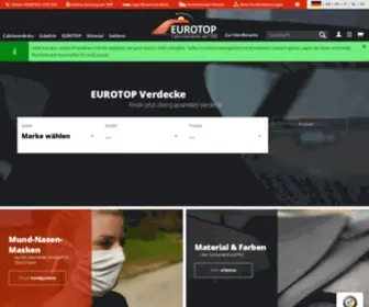 Eurotop.de(Produktion von Cabrioverdecken seit 1985) Screenshot