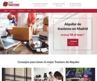 Eurotrasteros.com(Alquiler de Trasteros en Madrid) Screenshot