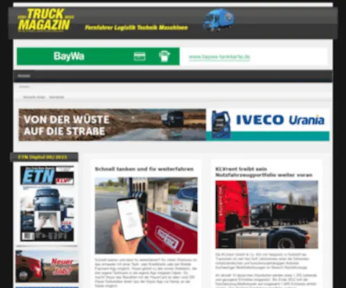 Eurotrucknews.com(Euro Truck News) Screenshot