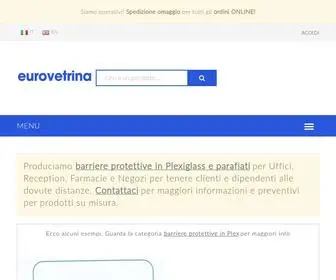 Eurovetrinaespositori.it(Produzione di espositori e attrezzature per vetrine e negozi) Screenshot