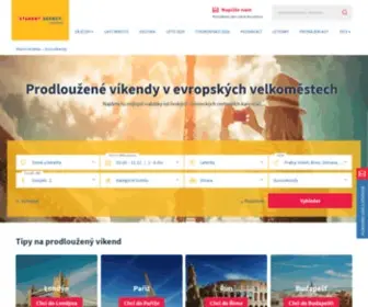 Eurovikendy.cz(Eurovíkendy 2018 na Dovolena.cz od STUDENT AGENCY TRAVEL) Screenshot