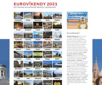 Eurovikendy.org(Eurovíkendy) Screenshot