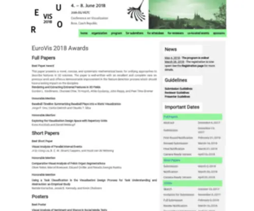 Eurovis2018.org(EuroVis 2018) Screenshot