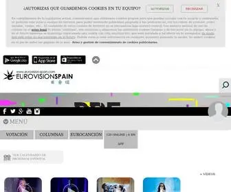 Eurovision-Spain.com(Inicio) Screenshot